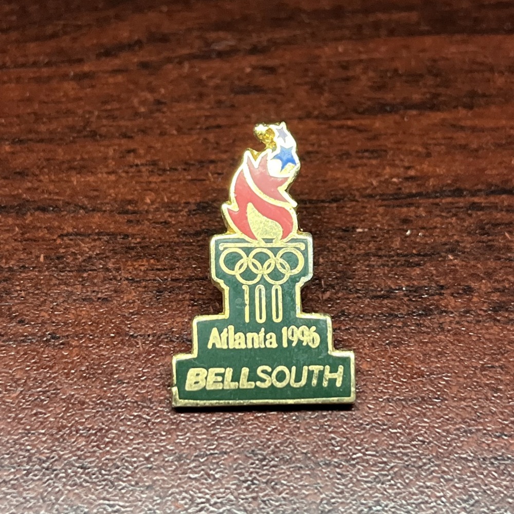 1996 Atlanta Summer Olympics BellSouth Phone Company Sponsor Lapel Hat Pin